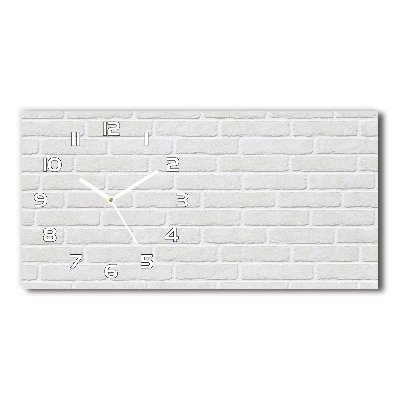 Horloge murale horizontale Motif de mur en briques