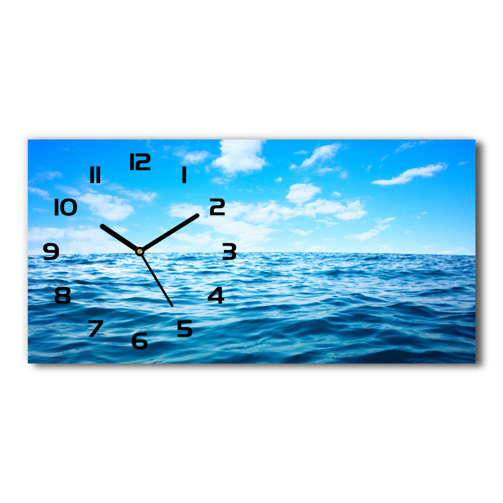 Horloge rectangulaire horizontale Eau de mer