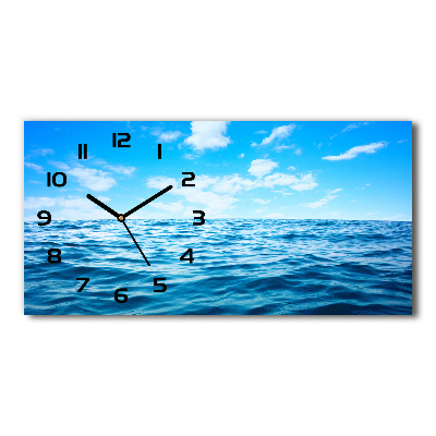 Horloge rectangulaire horizontale Eau de mer