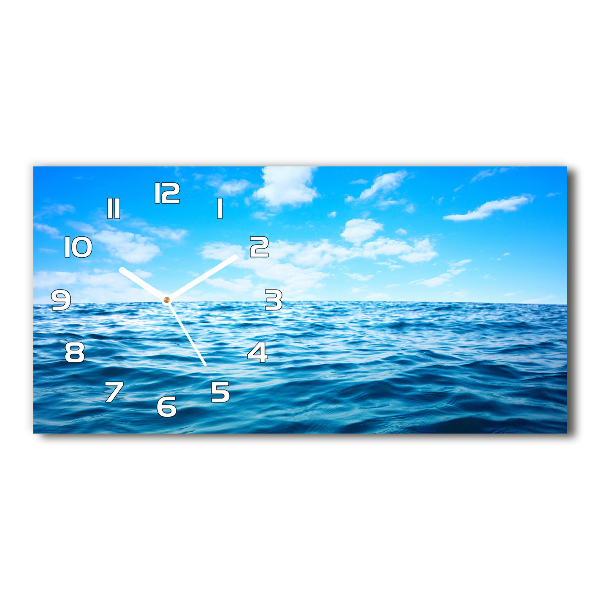 Horloge rectangulaire horizontale Eau de mer