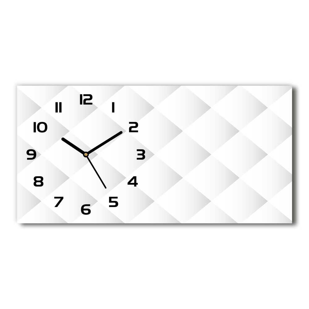 Horloge rectangulaire horizontale Fond carré