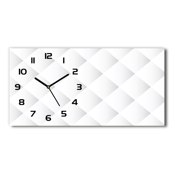 Horloge rectangulaire horizontale Fond carré