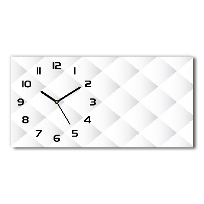 Horloge rectangulaire horizontale Fond carré