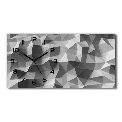 Horloge rectangulaire horizontale Triangles artistiques