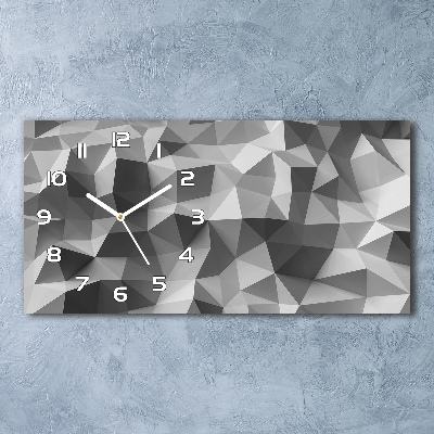 Horloge rectangulaire horizontale Triangles artistiques