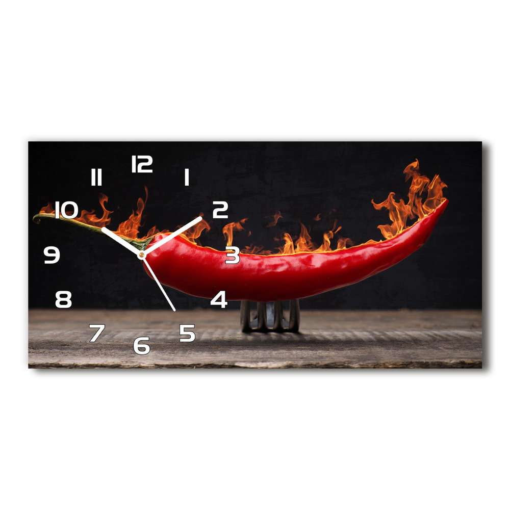 Horloge murale horizontale Piment