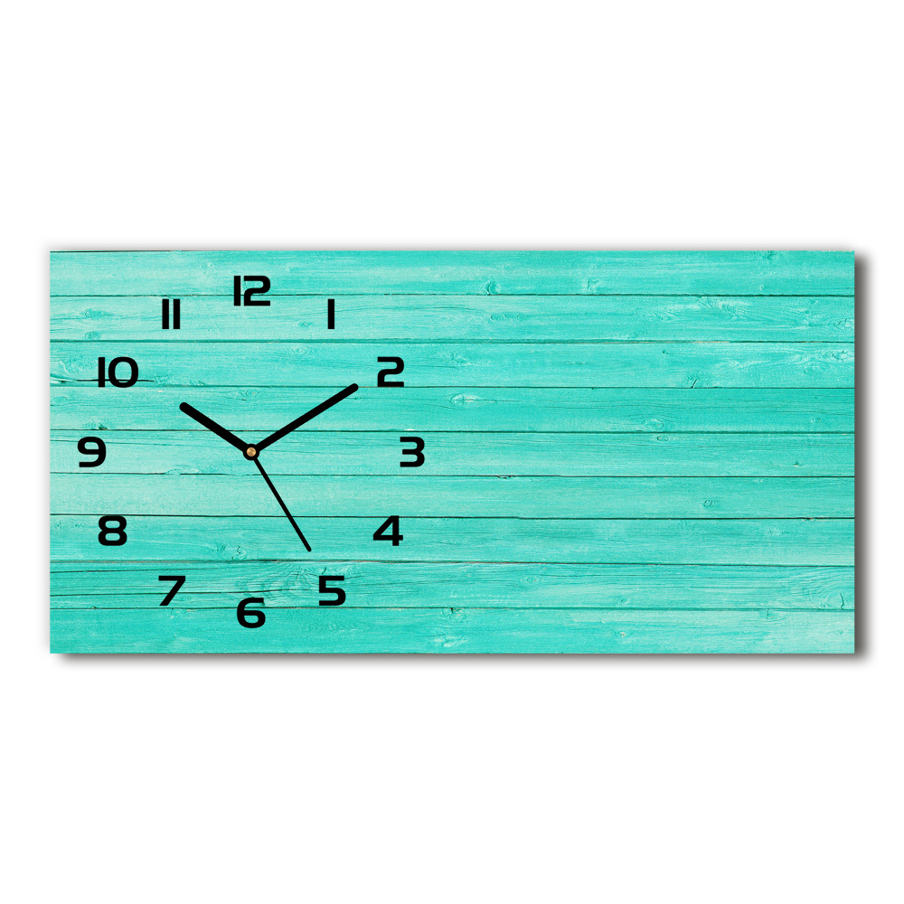 Horloge horizontale Planches vertes