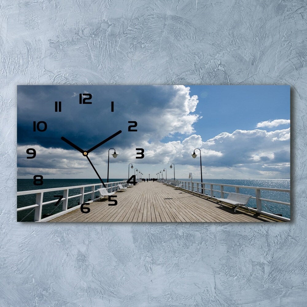 Horloge rectangulaire horizontale Jetée à Orłowo