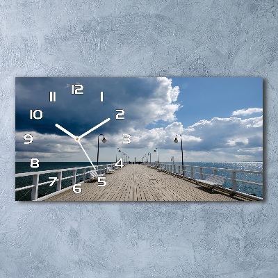 Horloge rectangulaire horizontale Jetée à Orłowo