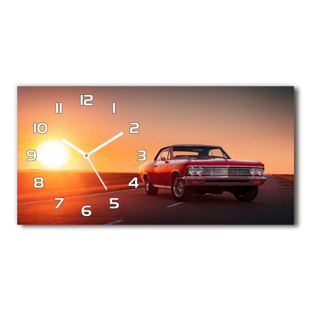 Horloge horizontale Voiture rouge