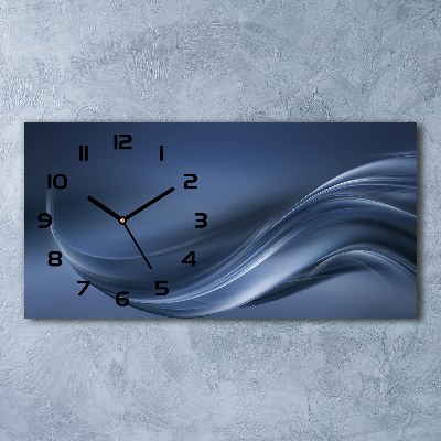 Horloge horizontale Vague grise