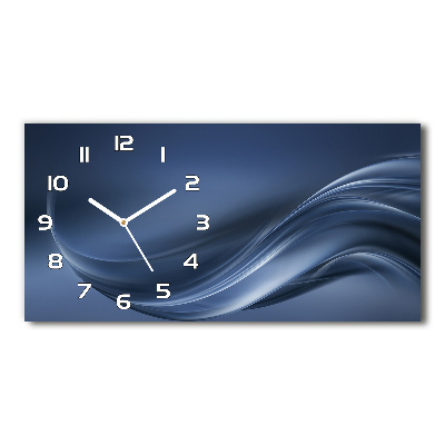 Horloge horizontale Vague grise