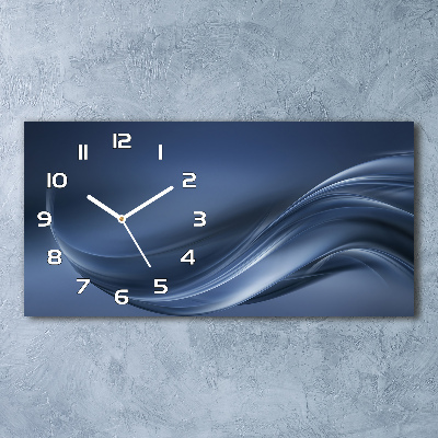 Horloge horizontale Vague grise