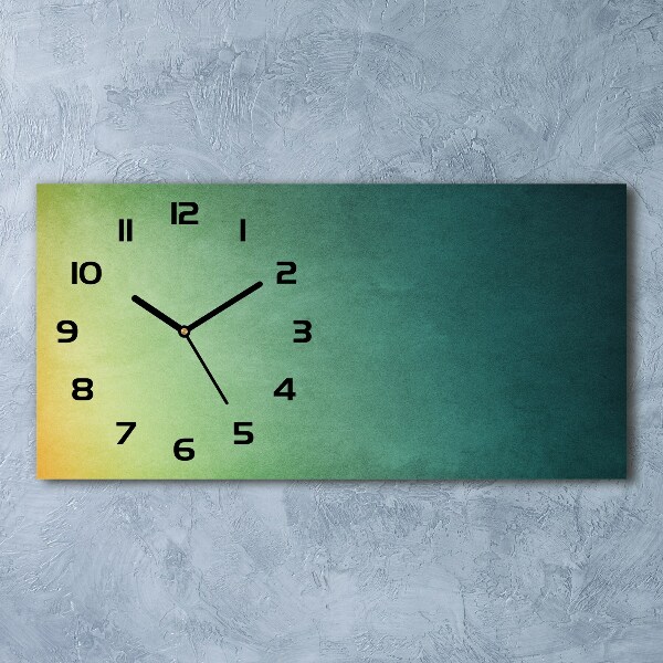 Horloge rectangulaire horizontale Gradient maritime