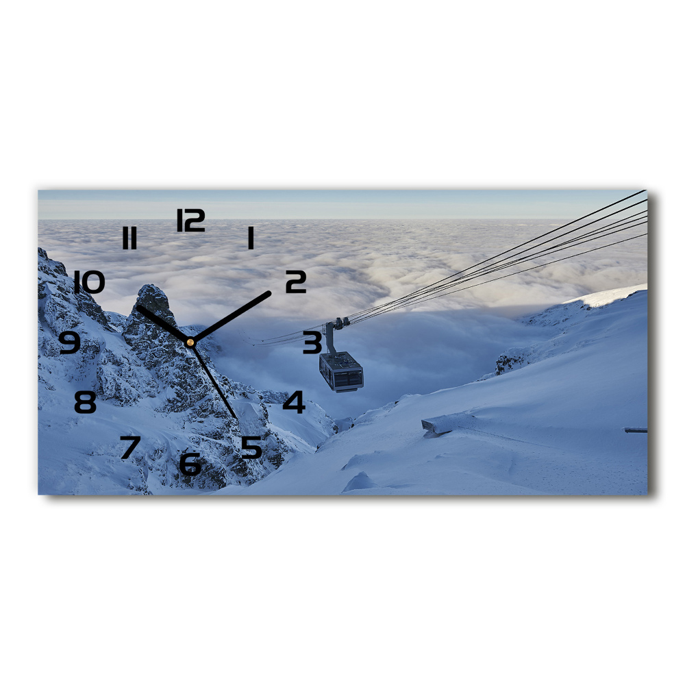 Horloge horizontale en verre Kasprowy Wierch