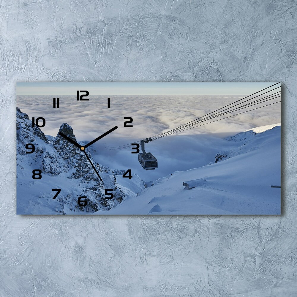 Horloge horizontale en verre Kasprowy Wierch