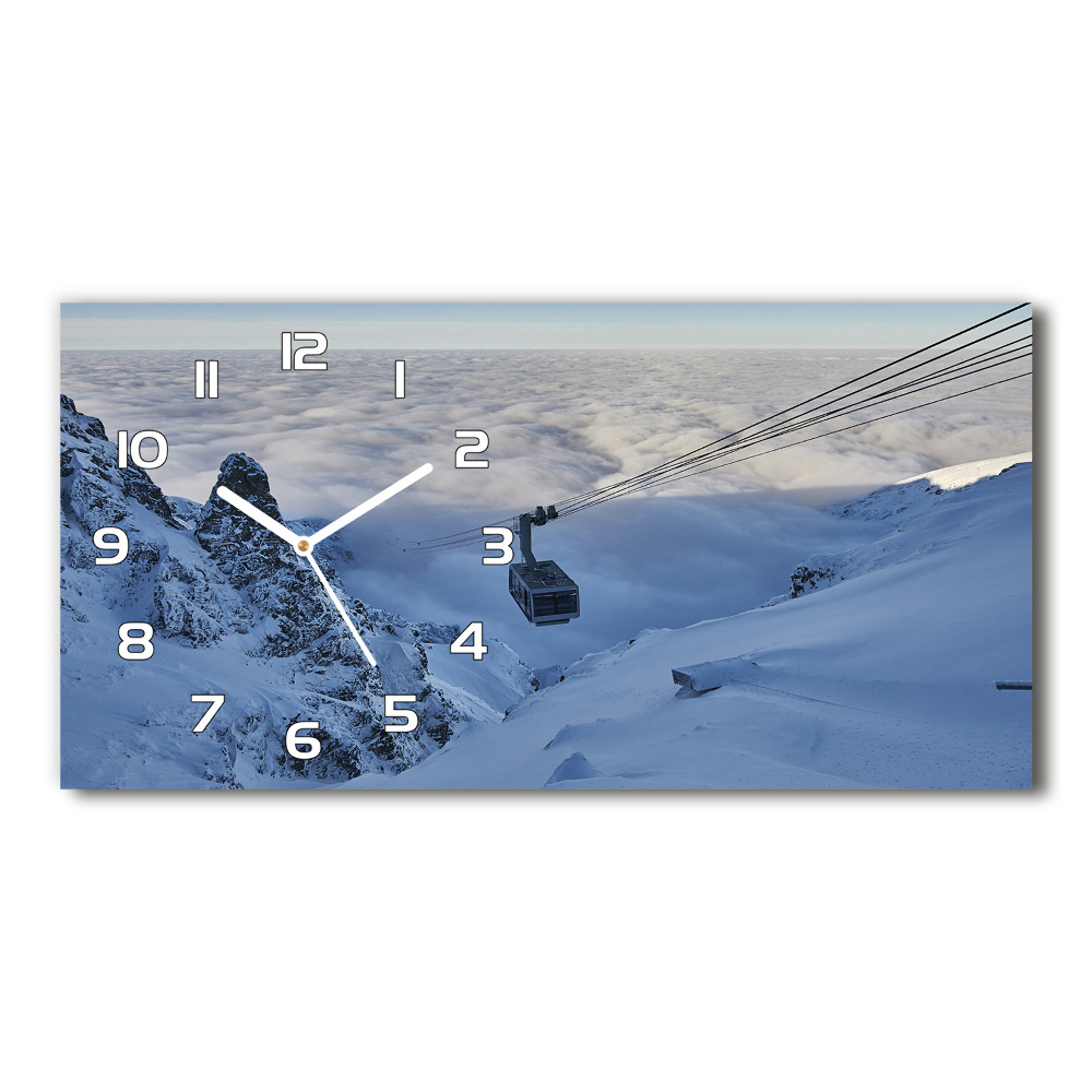 Horloge horizontale en verre Kasprowy Wierch