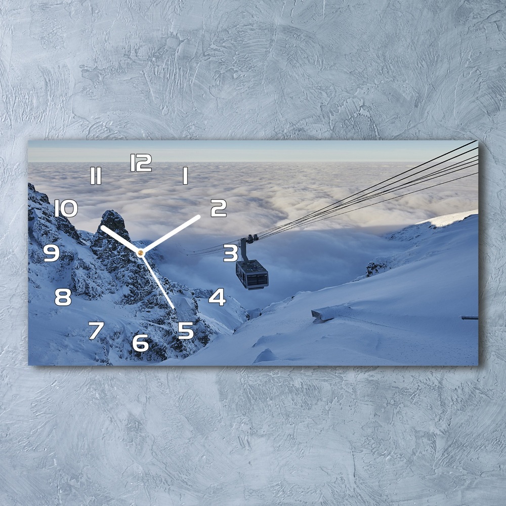 Horloge horizontale en verre Kasprowy Wierch