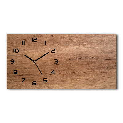 Horloge horizontale Bois brun