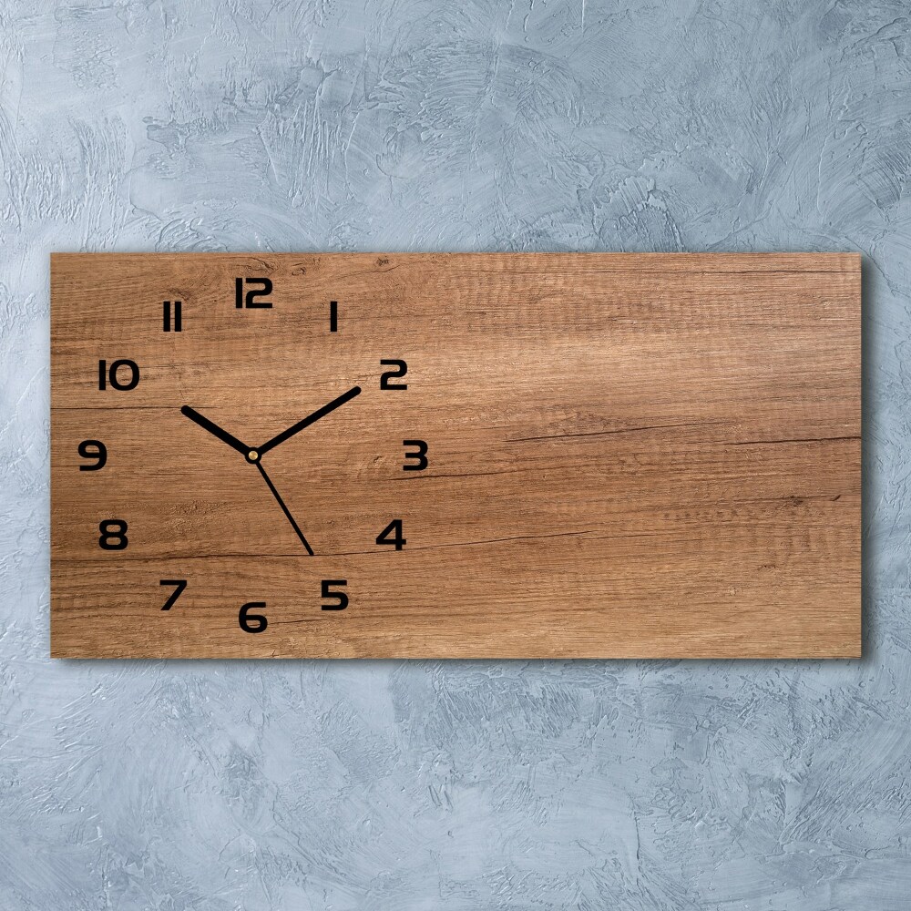 Horloge horizontale Bois brun