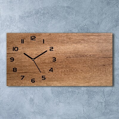 Horloge horizontale Bois brun