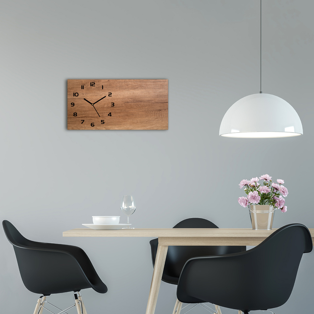 Horloge horizontale Bois brun