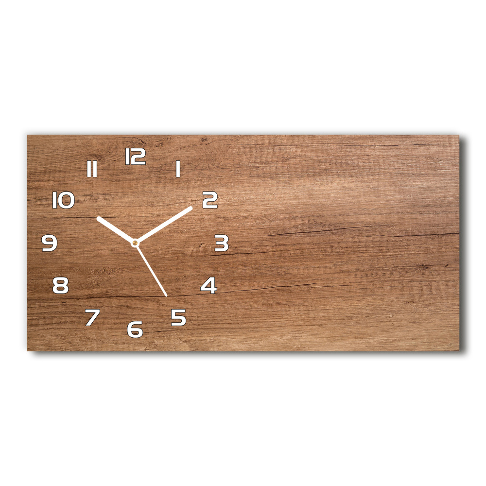 Horloge horizontale Bois brun