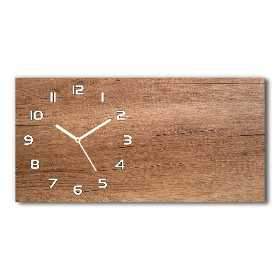 Horloge horizontale Bois brun