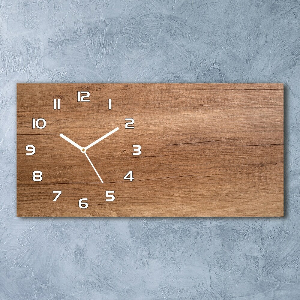 Horloge horizontale Bois brun