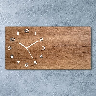 Horloge horizontale Bois brun