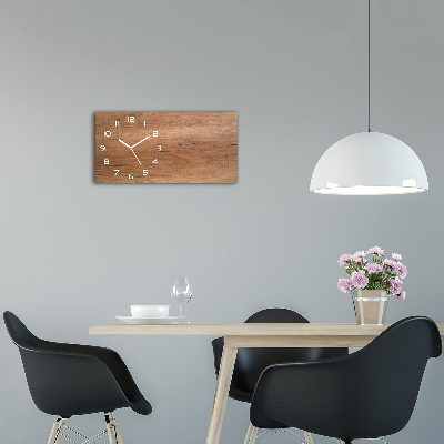 Horloge horizontale Bois brun