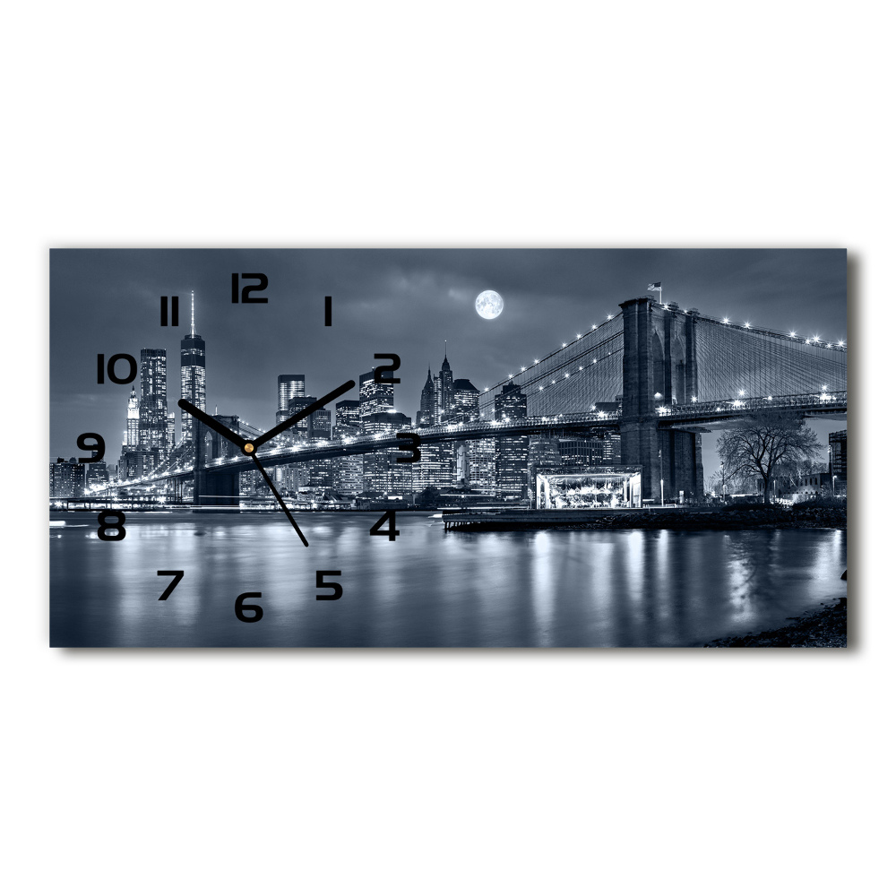 Horloge murale horizontale Manhattan New York US