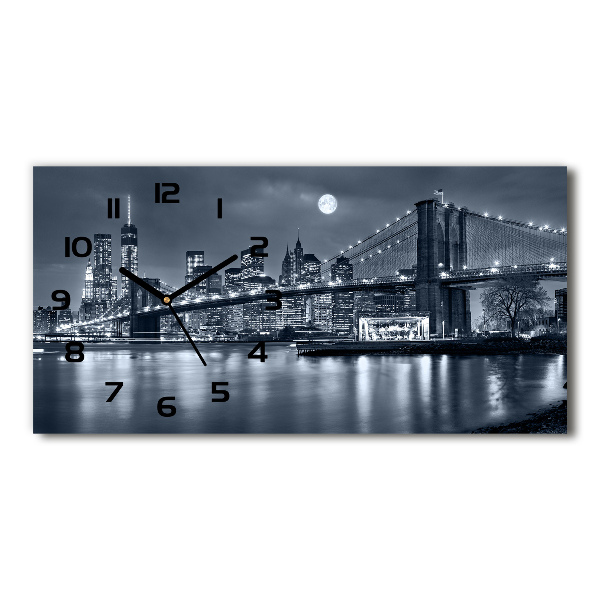 Horloge murale horizontale Manhattan New York US