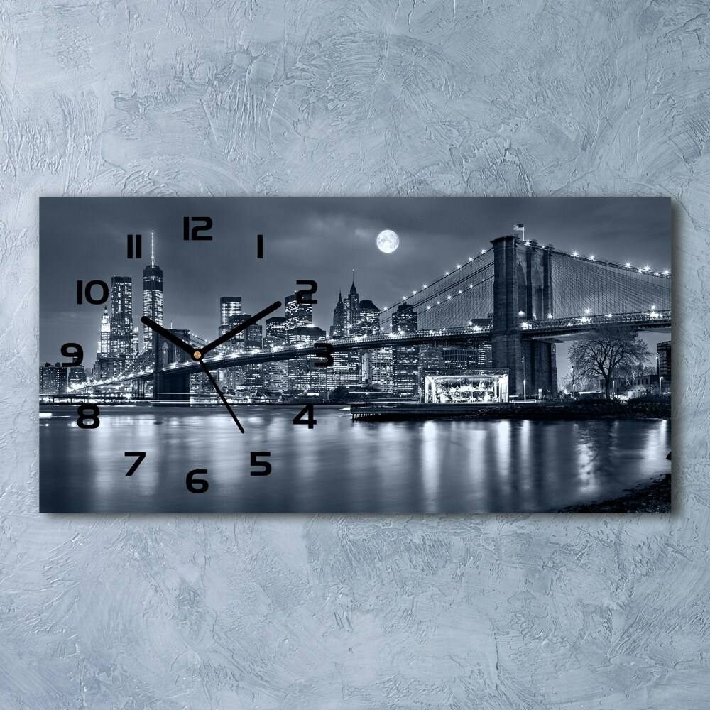 Horloge murale horizontale Manhattan New York US