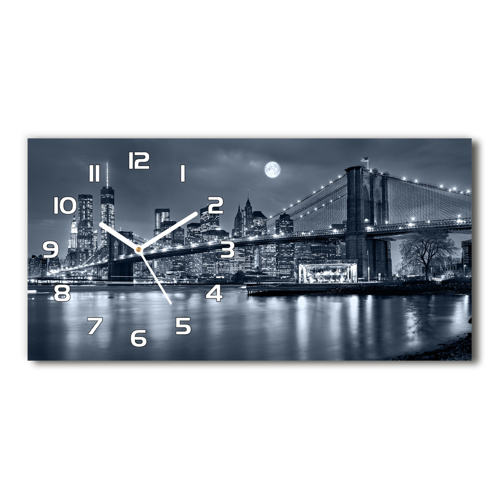 Horloge murale horizontale Manhattan New York US