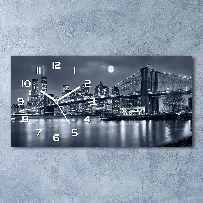 Horloge murale horizontale Manhattan New York US