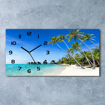 Horloge horizontale en verre Maldives