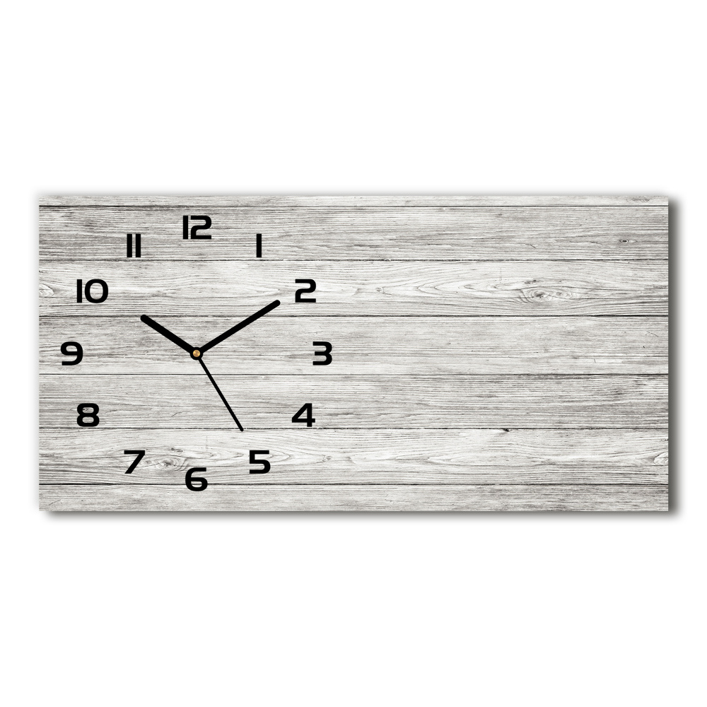 Horloge horizontale en verre Bois gris