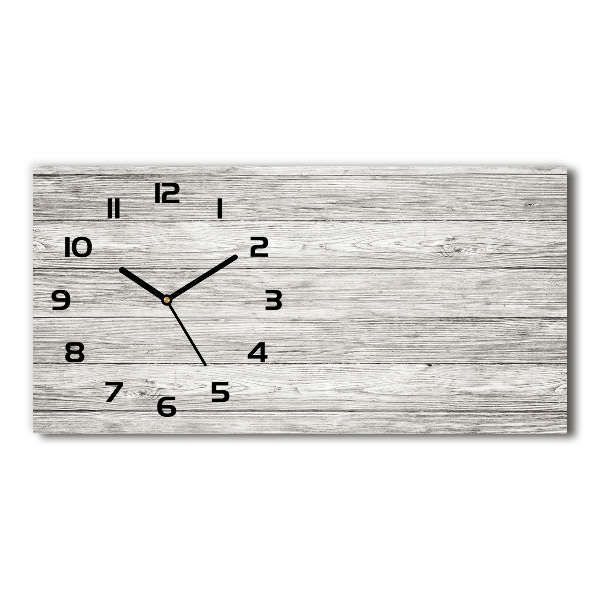 Horloge horizontale en verre Bois gris