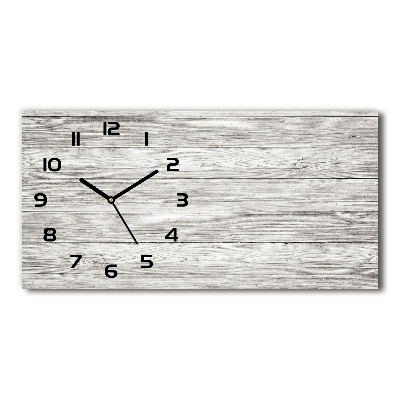 Horloge horizontale en verre Bois gris