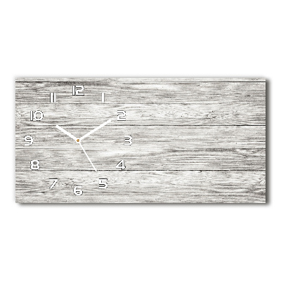 Horloge horizontale en verre Bois gris