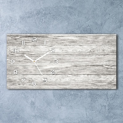 Horloge horizontale en verre Bois gris