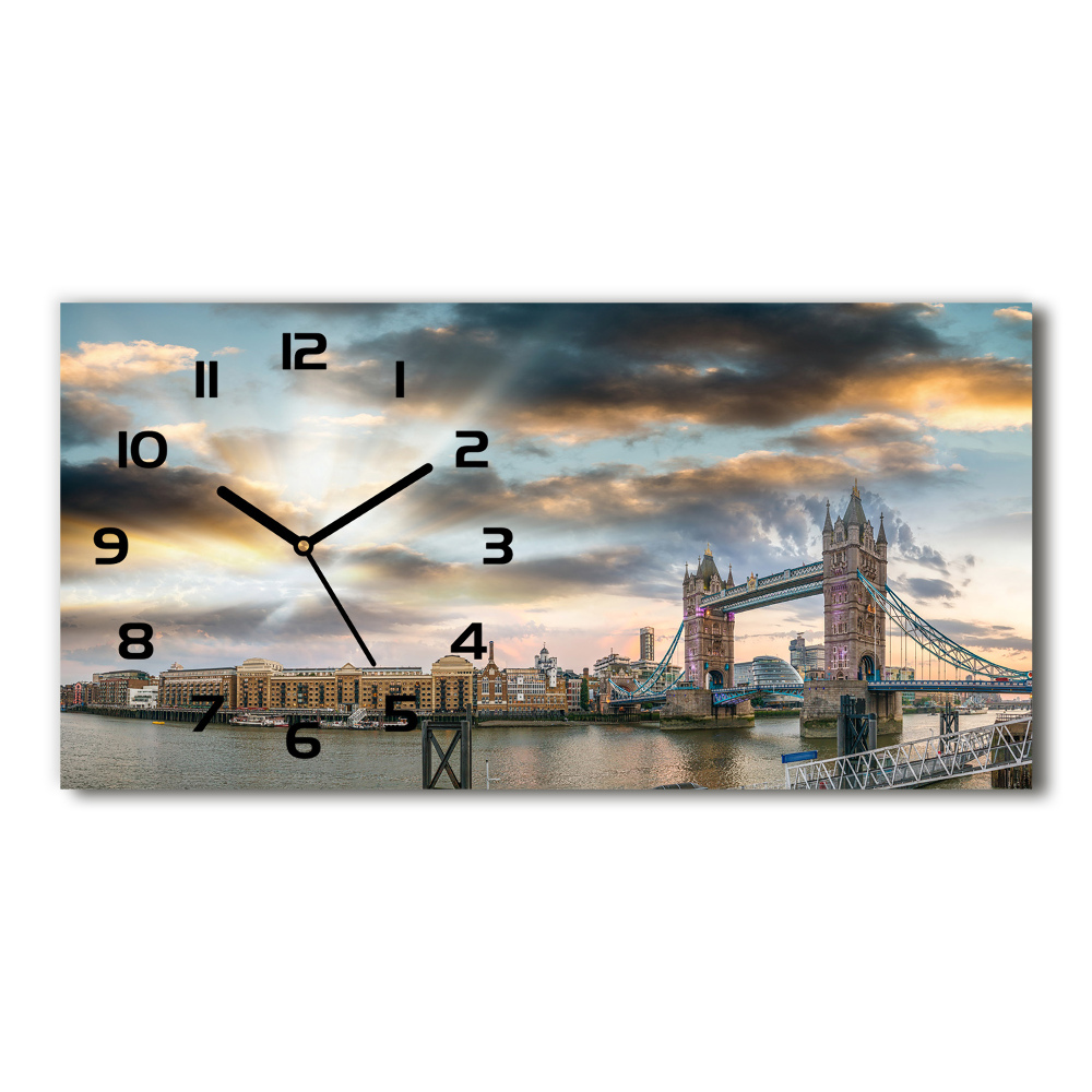 Horloge murale horizontale Tower Bridge Londres