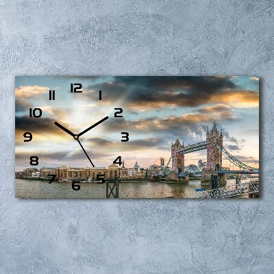 Horloge murale horizontale Tower Bridge Londres