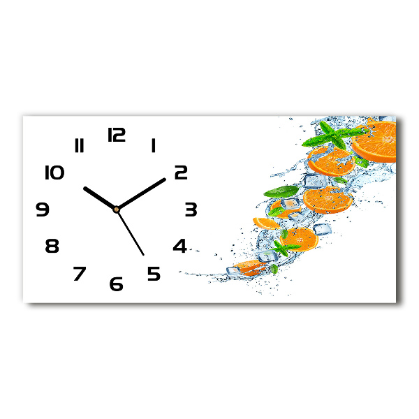 Horloge murale horizontale Oranges