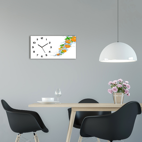 Horloge murale horizontale Oranges