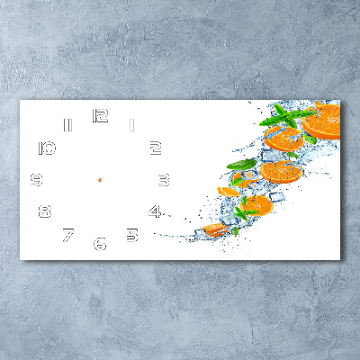 Horloge murale horizontale Oranges