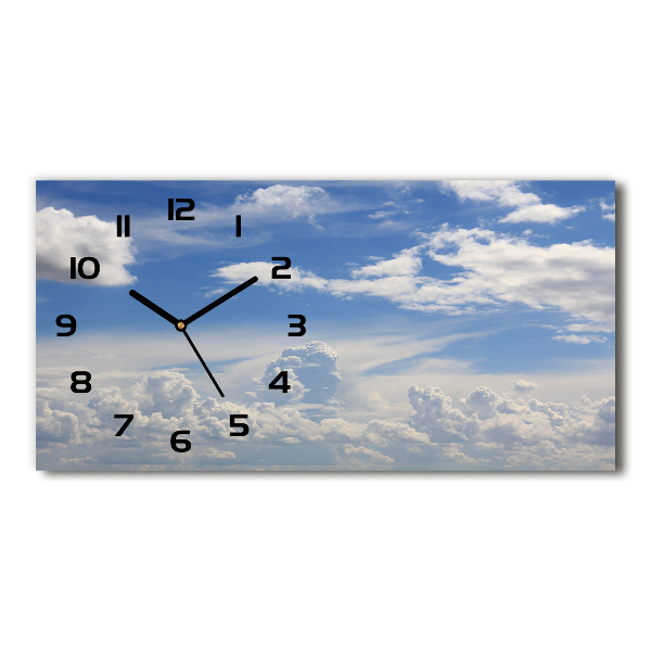 Horloge horizontale Des nuages dans le ciel
