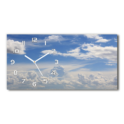 Horloge horizontale Des nuages dans le ciel