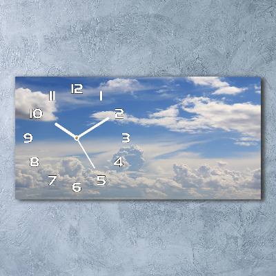 Horloge horizontale Des nuages dans le ciel